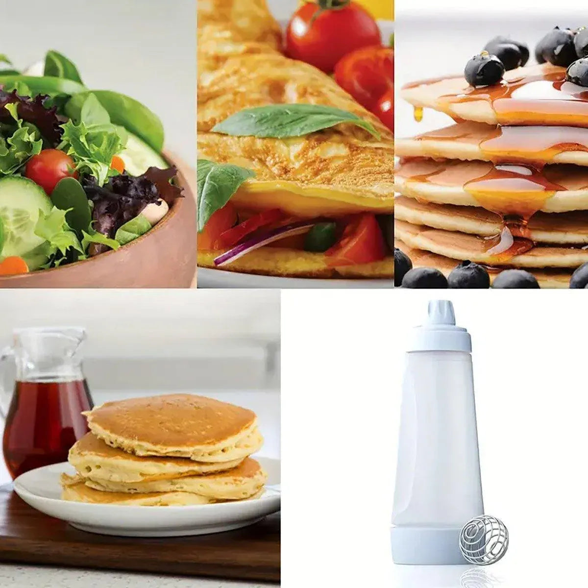 Premium 1000ml Batter Dispenser Mixing Bottle – with Scale