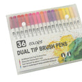 12-120 Watercolor Brush Pen Set Artist Sketch Marker - Black-36 Colours - SuperSaverAU - view 6