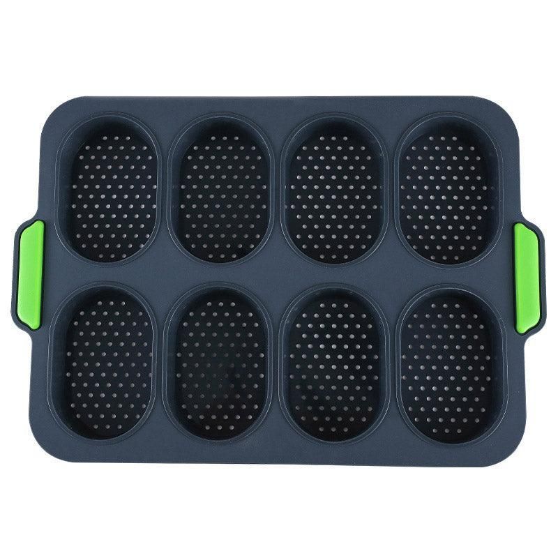 Premium Oval Silicone Cake Mould – 8 Compartments
