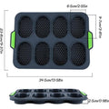 Premium Oval Silicone Cake Mould – 8 Compartments