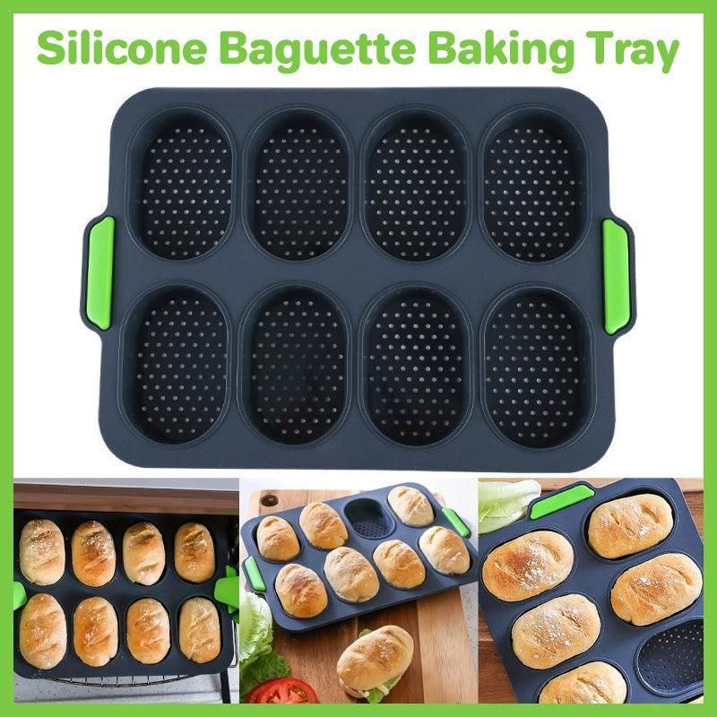 Premium Oval Silicone Cake Mould – 8 Compartments