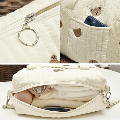 Backpack Nappy Bag with Stroller Straps for Parents on the Go