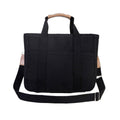 Canvas Mummy Bag - Black | Multifunctional Shoulder Tote - SuperSaverAU - view 6