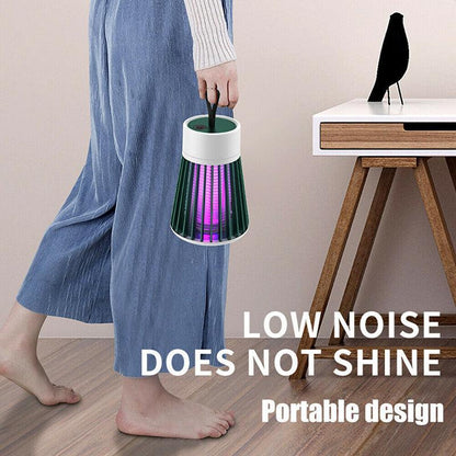 Electric Mosquito Killer Lamp Insect Catcher Fly Bug Zapper Trap Led Uv Mozzie - Grey (Recharge)