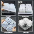 Silicone Ice Cube Tray & Ice Ball Maker 2PCS - Round & Square Molds, Blue - SuperSaverAU - view 3