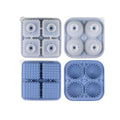 Silicone Ice Cube Tray & Ice Ball Maker 2PCS - Round & Square, Green - SuperSaverAU - view 6