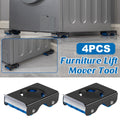 Premium 4 Piece Movable Washing Machine Stand Roller Bracket Set