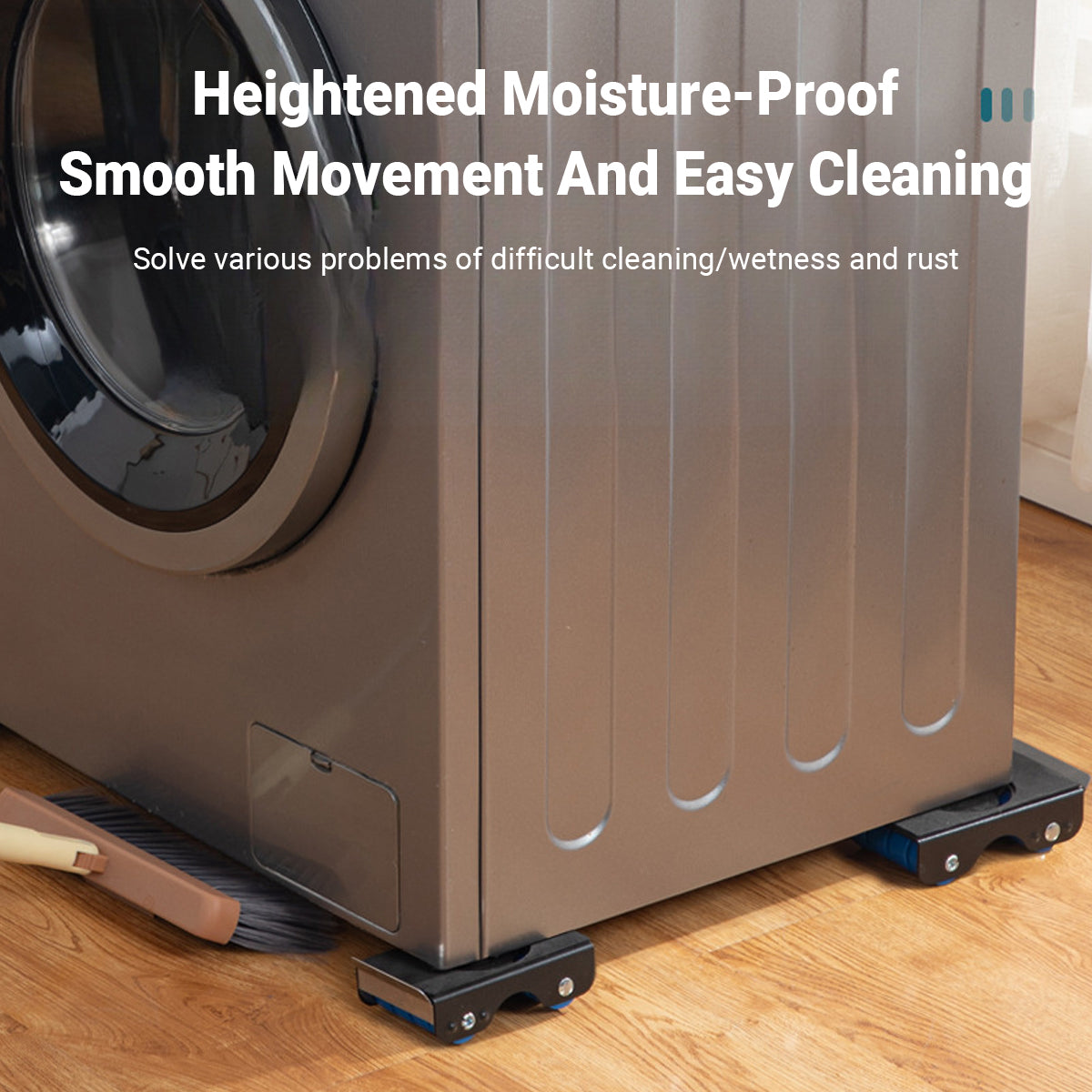 Premium 4 Piece Movable Washing Machine Stand Roller Bracket Set