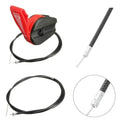 Premium Lawn Mower Throttle Control Cable with Lever - 165cm Wire