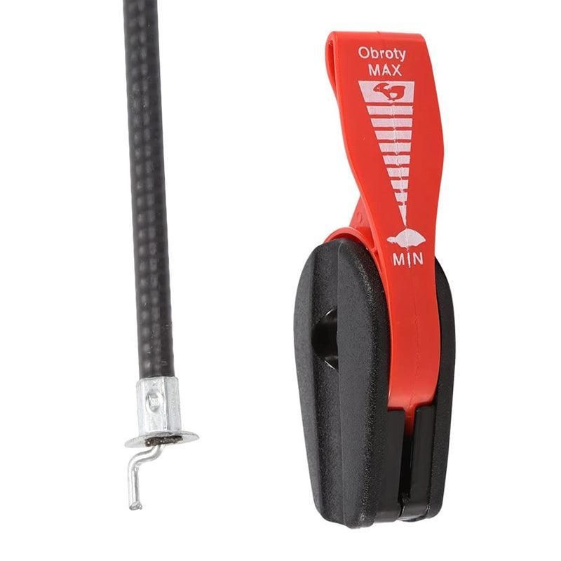 Premium Lawn Mower Throttle Control Cable with Lever - 165cm Wire