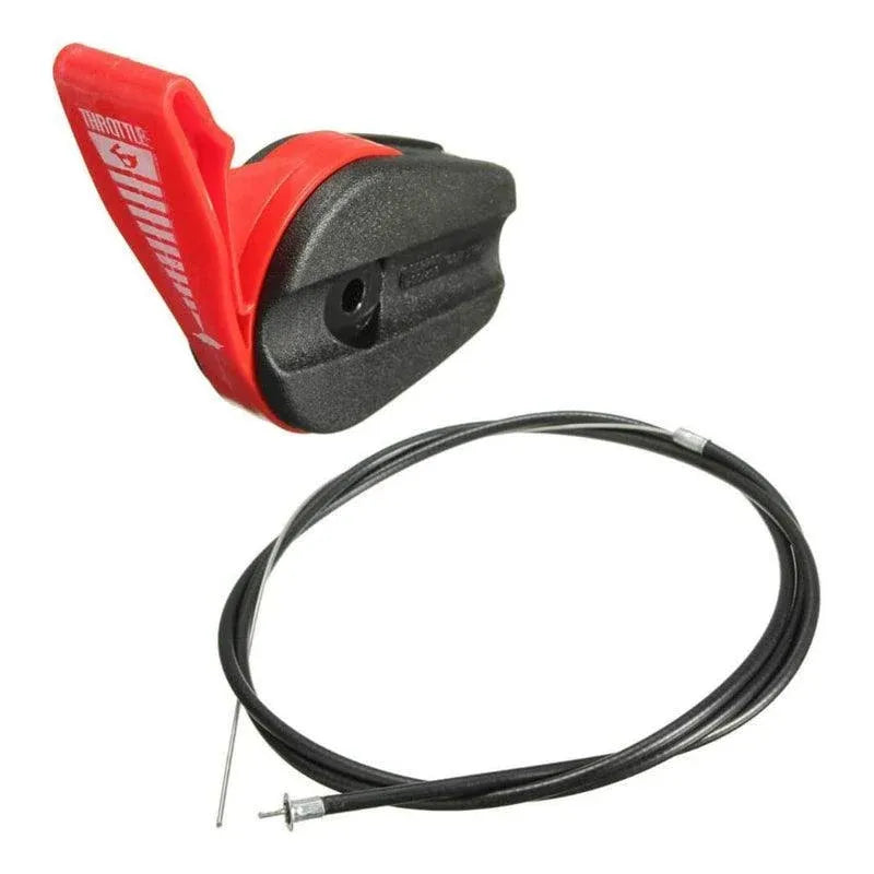 Premium Lawn Mower Throttle Control Cable with Lever - 165cm Wire