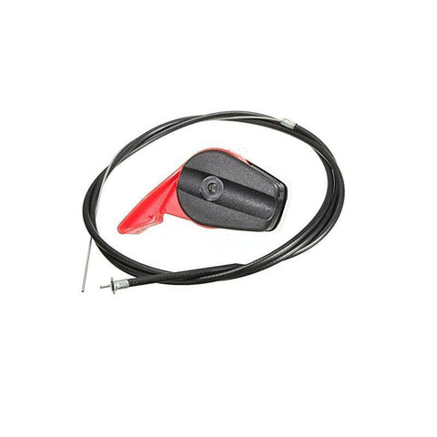 Premium Lawn Mower Throttle Control Cable with Lever - 165cm Wire