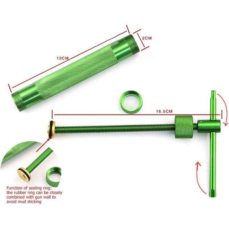 Premium Polymer Clay Gun Extruder – Green with 20 Discs