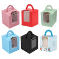Premium Cupcake Boxes - 50 Pack with Window - Black - SuperSaverAU - view 2