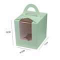 Premium Cupcake Boxes - 50 Pack with Window - Black - SuperSaverAU - view 3