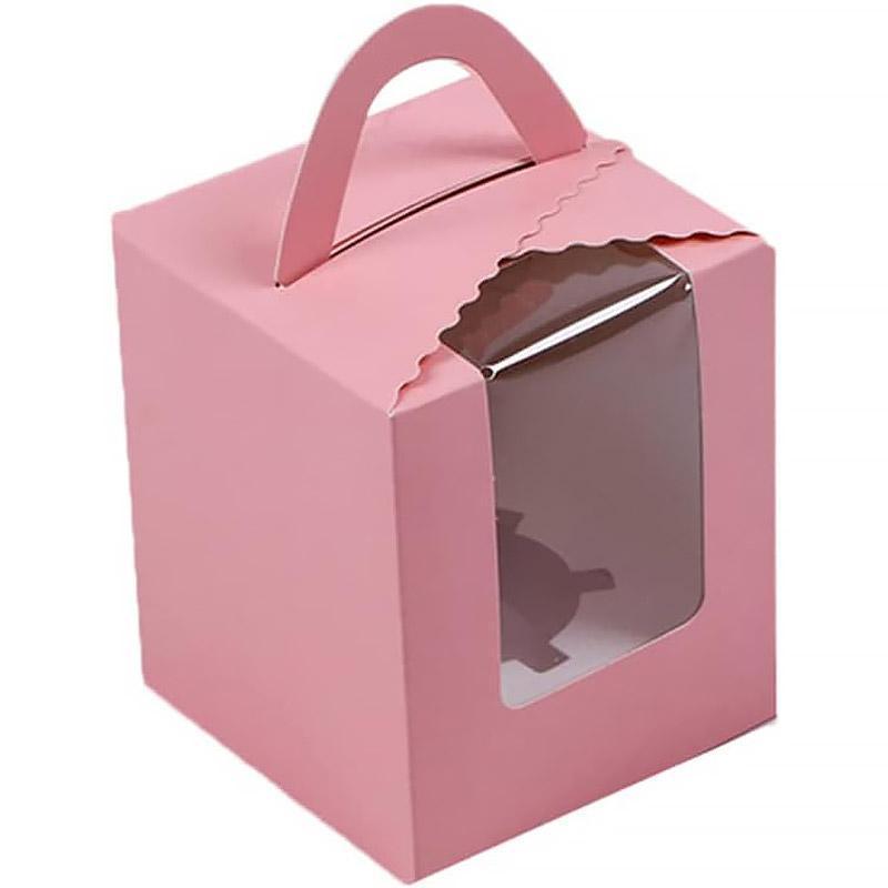 Premium Cupcake Boxes - 50 Pack with Window - Blue - SuperSaverAU - view 6