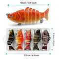 5PCS Faux Lure Set Fish Hard Fake Bait Fishing Lures Artificial Bait Tackle Gear - SuperSaverAU - view 3