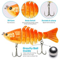 5PCS Faux Lure Set Fish Hard Fake Bait Fishing Lures Artificial Bait Tackle Gear - SuperSaverAU - view 4