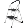 Folding Portable Multi-Step Iron Ladder with Handrail - SuperSaverAU - view 2
