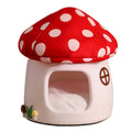 Mushroom Cat House 19.7x18.5 inches - Cozy Indoor Bed for Cats & Small Pets - SuperSaverAU - view 2