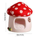 Mushroom Cat House 19.7x18.5 inches - Cozy Indoor Bed for Cats & Small Pets - SuperSaverAU - view 3