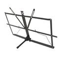 Premium Black Portable Folding Desktop Music Stand and Book Holder