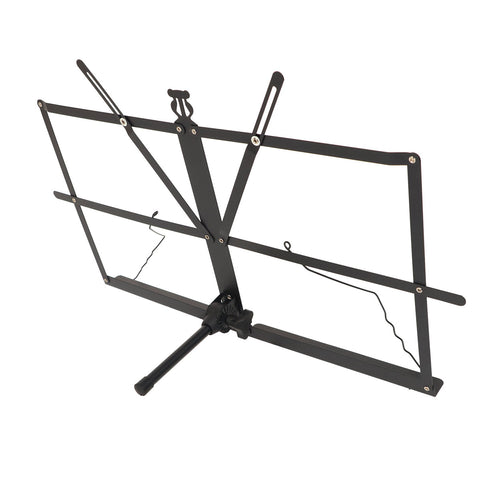 Premium Black Portable Folding Desktop Music Stand and Book Holder