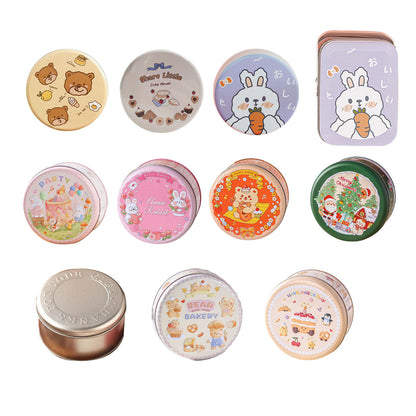 Carrot Rabbit Cookie Tin Boxes - 10PCS Metal Gift Box Set