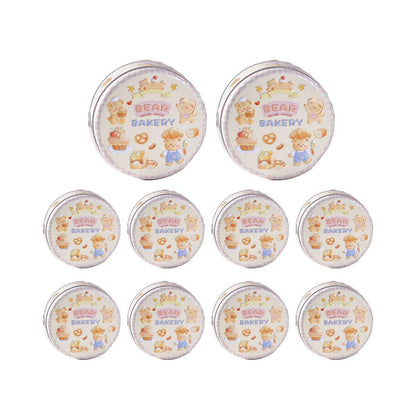 Carrot Rabbit Cookie Tin Boxes - 10PCS Metal Gift Box Set
