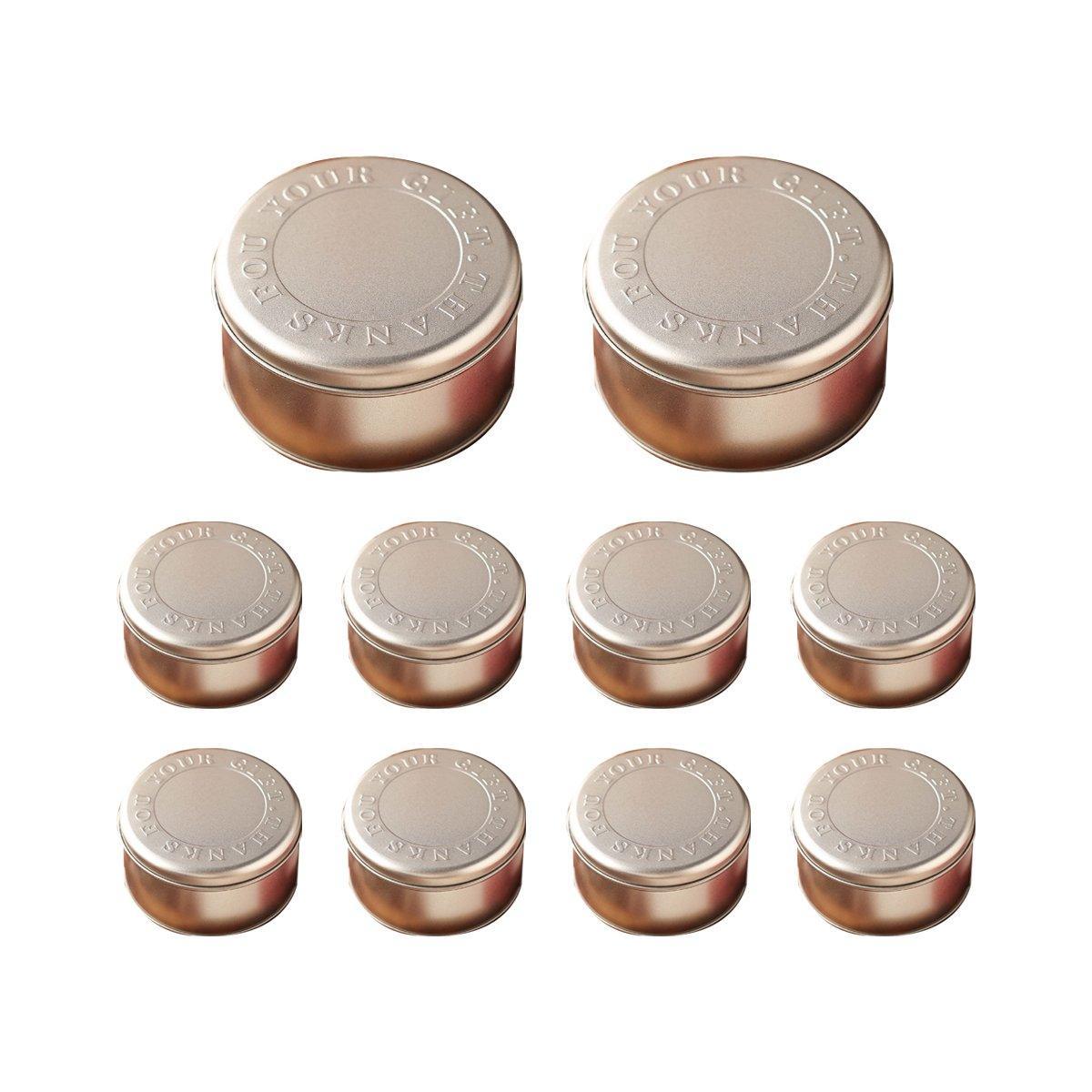 Carrot Rabbit Cookie Tin Boxes - 10PCS Metal Gift Box Set