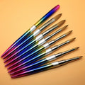 Premium Kolinsky Size 16 Acrylic Nail Art Brush with Gradient Metal Handle