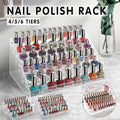 Premium Acrylic Nail Polish Storage Rack Display Stand for Makeup - Transparent - SuperSaverAU - view 1