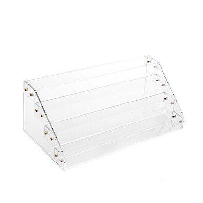 Premium Acrylic Nail Polish Storage Rack Display Stand for Makeup - Transparent