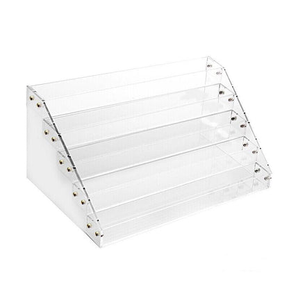 Premium Acrylic Nail Polish Storage Rack Display Stand for Makeup - Transparent