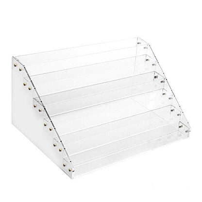 Premium Acrylic Nail Polish Storage Rack Display Stand for Makeup - Transparent