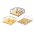 Premium Steel Napkin Holder – Gold with Weighted Arm