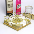 Premium Steel Napkin Holder – Gold with Weighted Arm