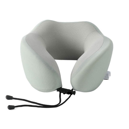 Memory Foam U Shaped Neck Pillow Travel Portable Office Nap Support Pillow - Black