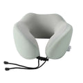 Premium Green Memory Foam U Shaped Travel Neck Pillow with Storage Bag