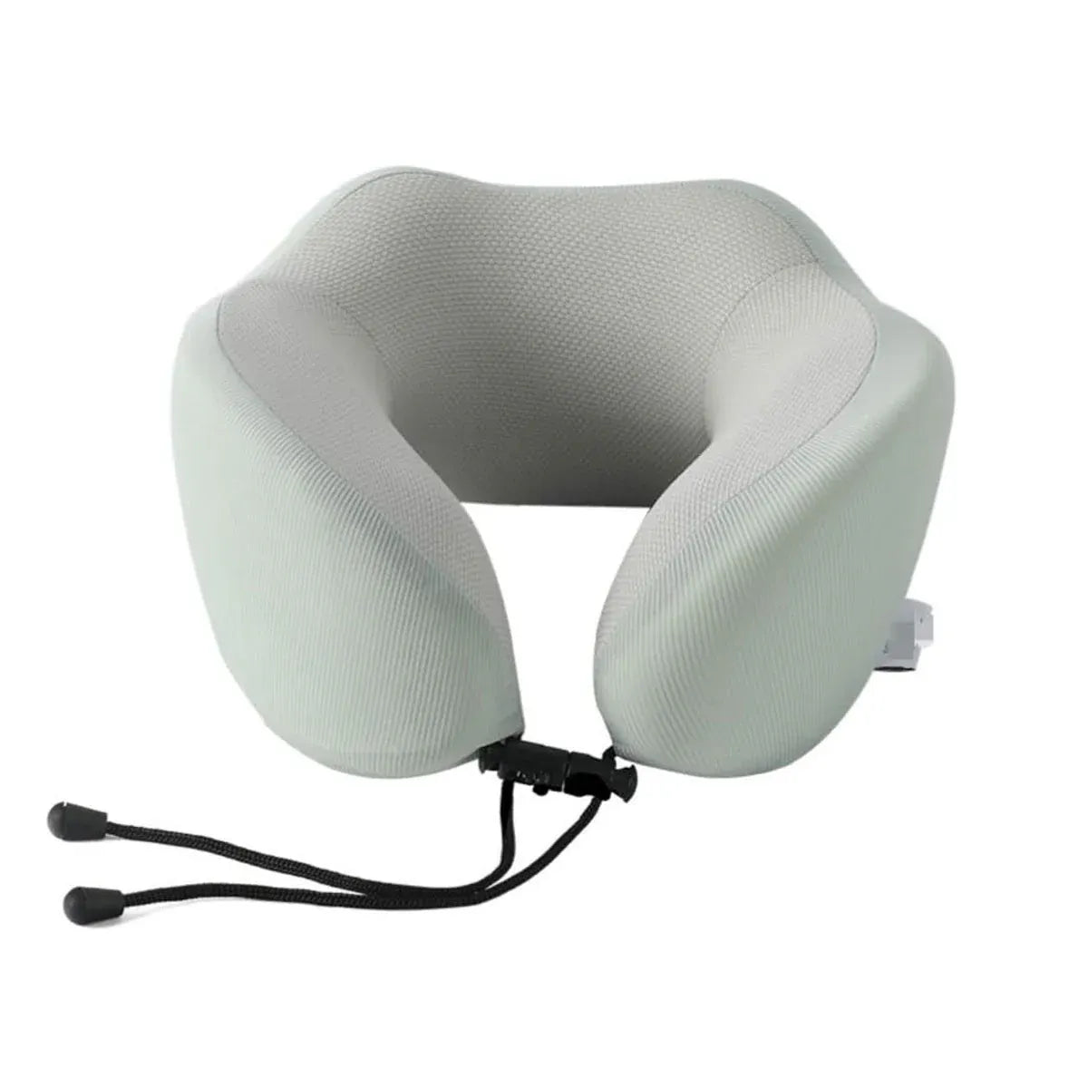Premium Green Memory Foam U Shaped Travel Neck Pillow with Storage Bag
