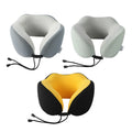 Premium Green Memory Foam U Shaped Travel Neck Pillow with Storage Bag