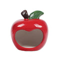 Premium Ceramic Hamster Nest Small Animal Hideout - Apple