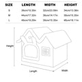 Removable Washable Pet House for Cats & Dogs - Grey-M, All-Season Comfort