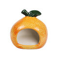 Premium Ceramic Hamster Nest Small Animal Hideout - Orange
