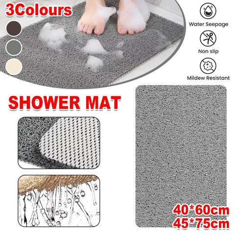 Premium Anti-Slip Quick Dry Shower Mat – Beige 45 x 75cm