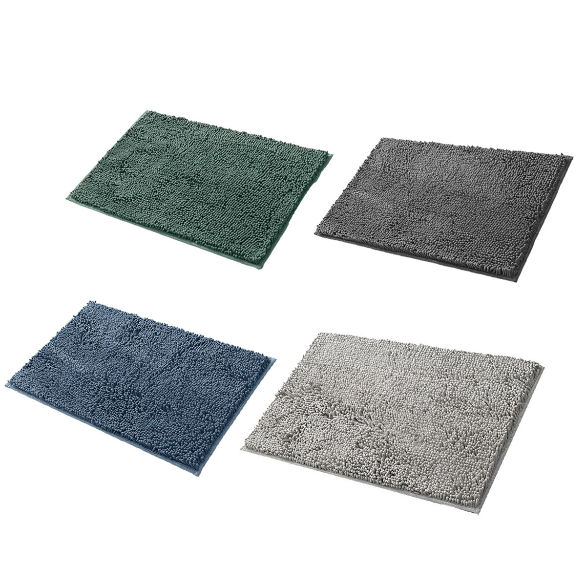 Premium Absorbent Chenille Bathroom Mat – Dark Grey 50 x 80cm