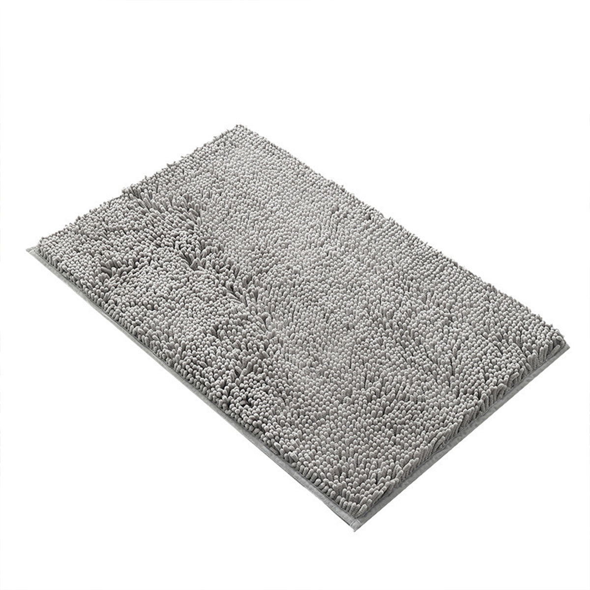 Premium Absorbent Chenille Bathroom Mat – Dark Grey 50 x 80cm