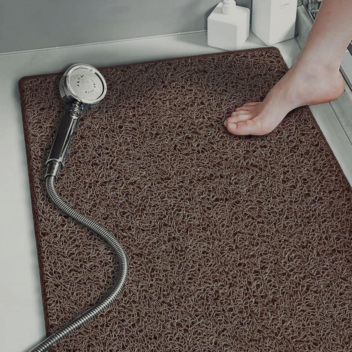 Premium Anti-Slip Quick Dry Shower Mat – Grey 45 x 75cm