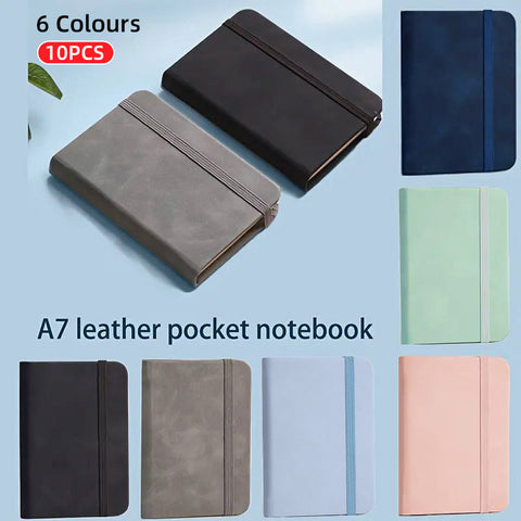 Premium A7 Mini Pocket Notebooks – Grey 10 Pack