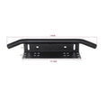 Premium Black 24 Inch Bull Bar License Plate Mount Bracket